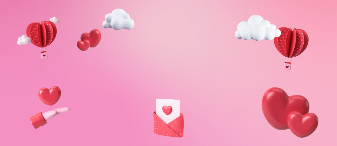 Virgin hot air balloons flying together, a romantic Valentine’s Day gift experience