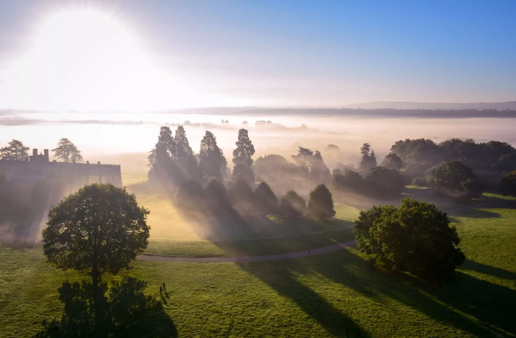 views from a hot air balloon ride over bristol